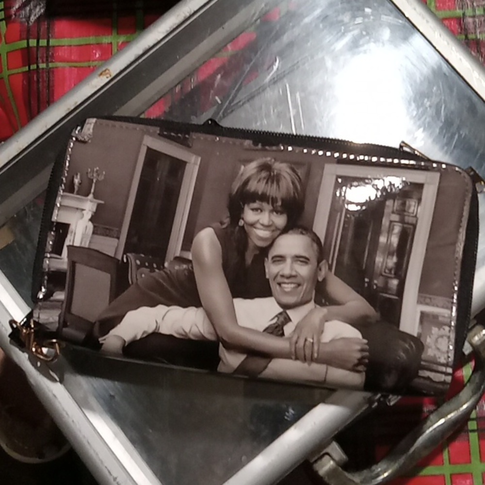 Barack & Michelle Obama Photo Print wallet